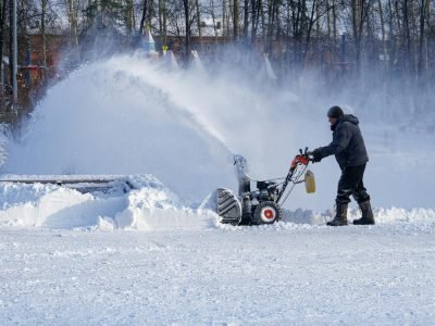 Snow plow removal